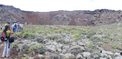 RECORRIDO POR EL VOLCÁN DE LA CORONA EL PASADO SÁBADO 24 DE ABRIL