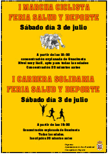 Cartel MArcha ciclista