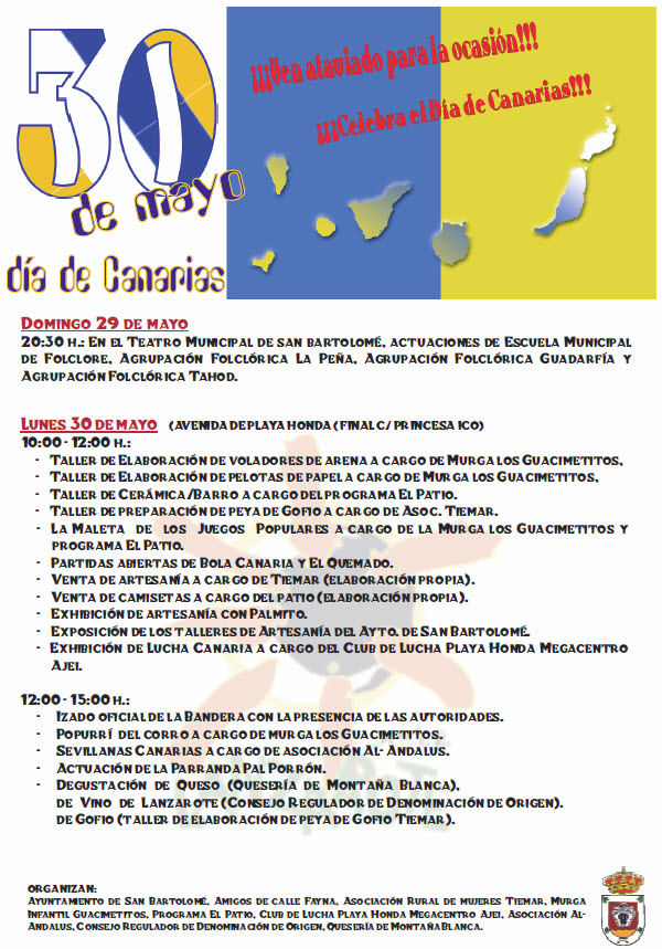 30 DE MAYO, DÍA DE CANARIAS