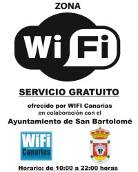 SERVICIO GRATUITO DE WIFI EN VARIOS PUNTOS DEL MUNICIPIO DE SAN BARTOLOMÉ