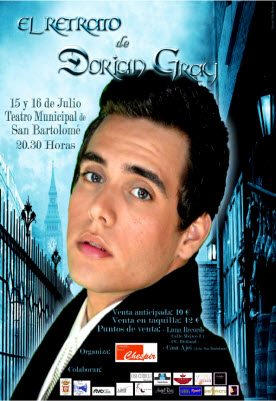 CHESPIR REPRESENTARÁ EL RETRATO DE DORIAN GRAY LOS DÍAS 15 Y 16 DE JULIO EN EL TEATRO DE SAN BARTOLOMÉ